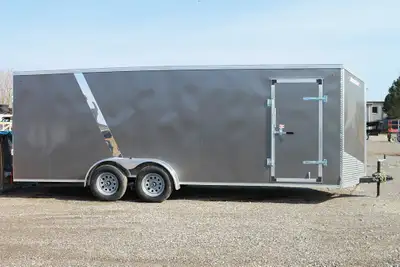 WEBERLANE W720ECTW ENCLOSED TRAILER 7 ft x 20 ft trailer + V-Nose 72in interior + 6in additional hei...
