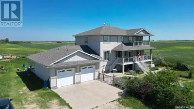 Welcome to the Counios Acreage.. A 160 Acre Quarter with a Modern Home Near Lumsden, SK . This incre...