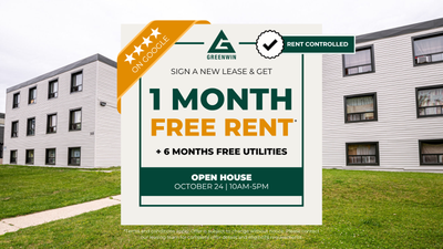 Building Features Get 1 Month Free + 6 Months Free Utilities* OPEN HOUSE: SATURDAY, OCTOBER 24 | 10A...