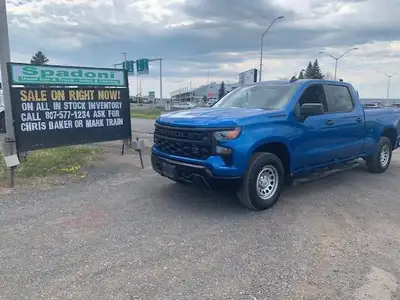 Spadoni Sales and Leasing at the Thunder Bay Airport is selling this 2023 Chevy Silverado Crew Cab 1...
