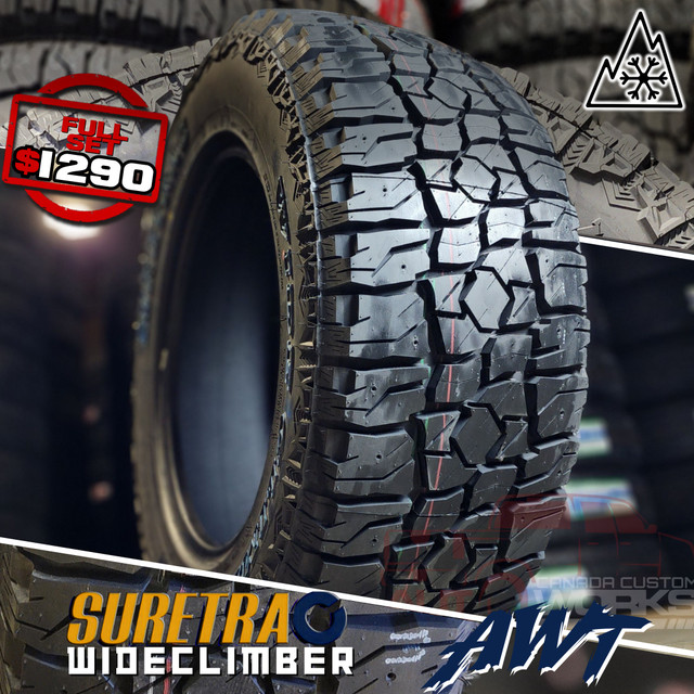 BRAND NEW Snowflake Rated AWT! 35X12.50R20 $1290 FULL SET in Tires & Rims in Calgary - Image 2