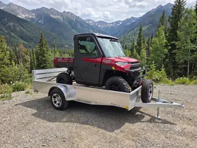 Welcome to Canadian Made Trailers! BRAND NEW 2027 ALUMINUM ATV / SLED /MOTORCYCLE OR UTILITY TRAILER...