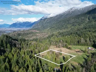 Gorgeous level & selectively cleared 3.18 acre property with stunning views of Mt Cheam & surroundin...