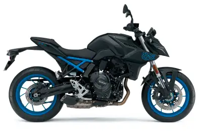 GSX-8S is a fresh, naked street fighter destined to set a bar for rideability and performance. It of...