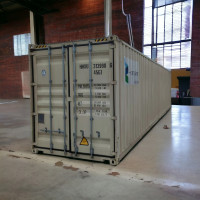 Value Industrial High-Cube Container: Blue, Four Door Bars