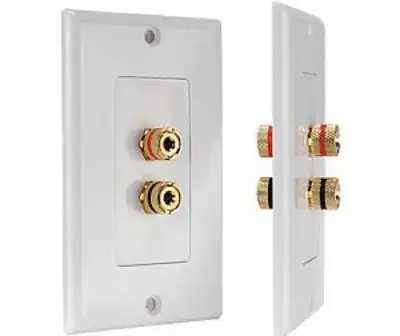 New High Quality Banana Binding Post Wall Plate for Speaker, View more