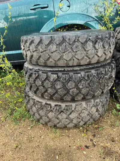 MILITARY SURPLUS TIRES & RIMS $149.95 EACH GREAT SHAPE HIGH-QUALITY TAKEOFFS TIRE DETAILS: 9.00R16 M...