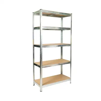 NEW GALVANIZED 5 LAYER SHELVING GARAGE STORAGE KN20524, View more