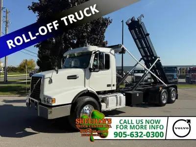 Tandem Roll-off Truck with 22FT American Rolloff unit ARD-75DM, Electric Tarp, Full Lockers, Volvo D...