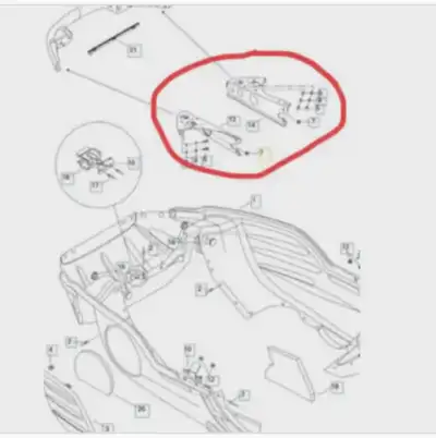 O. RH 502006596/LH 502006597 ZX FRONT BUMPER BRACE SUPPORT, View more