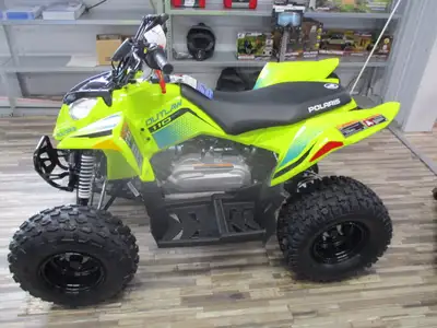 2026 POLARIS OUTLAW 110 EFI HOME TO NO FREIGHT, PREP OR PDI CHARGES $4,899.00 + TAX LOCATED AT GULL...