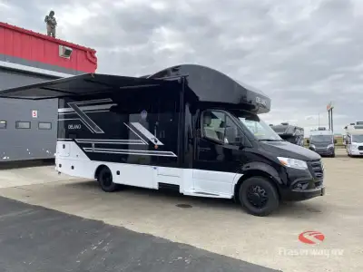Thor Motor Coach Delano Sprinter Class C diesel motorhome 24FB highlights: Built-In Cap Skylight Lar...