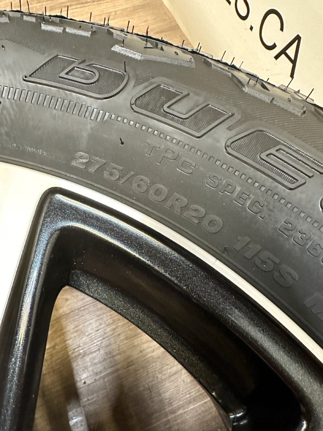 275/60/20 Bridgestone AT tires GMC Chevy 1500 20 inch rims (Take in Tires & Rims in Saskatoon - Image 2