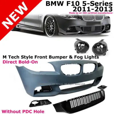 BMW F10 5-Series 11-13 M Sport Tech Style Front Bumper Cover NO PDC Fog Light, brand new $550 , feb...