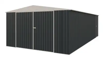 NEW 14 X 27 FT DOUBLE DOOR METAL GARDEN GARAGE SHED G1427, View more