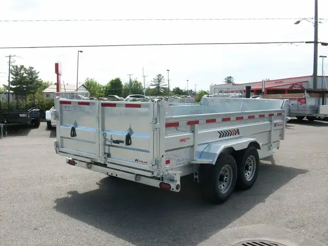 2025 K-Trail DOMPEUR 82in. X 14' 2 ESSIEUX 7000LB. CONTRACTEUR U in Cargo & Utility Trailers in Laval / North Shore - Image 7