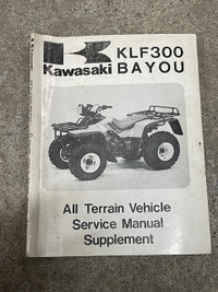 Sm205 Kawasaki KLF300 Bayou  Service Manual 99924-1100-51