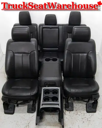 call or text 905-259-8027 or email truckseatwarehouse@gmail.com Black Leather front and rear seats a...