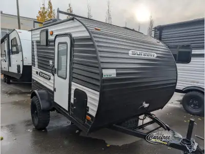 Sunset Park RV Sunray travel trailer 119 highlights: Two-Burner Stove Top Tinted Safety-Glass Window...