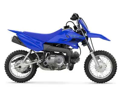 Our littlest TT-R boasts big YZ styling, four-stroke power, a three-speed automatic-clutch gearbox a...