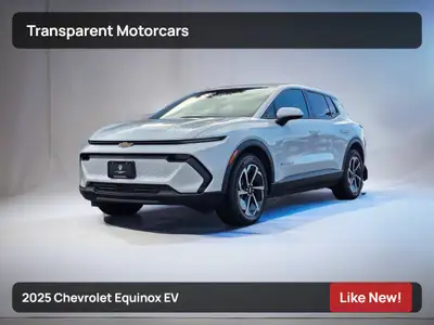 Transparent Motorcars is pleased to offer this beautiful Like new! 2025 Chevrolet Equinox EV 2LT is...