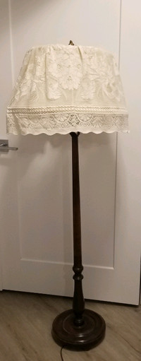 Antique Wood Lamp