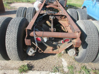 Tandem axle rear frame snip