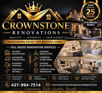 FULL HOUSE RENOVATION & REMODELLING SERVICES STARTING AT $5,000, View more