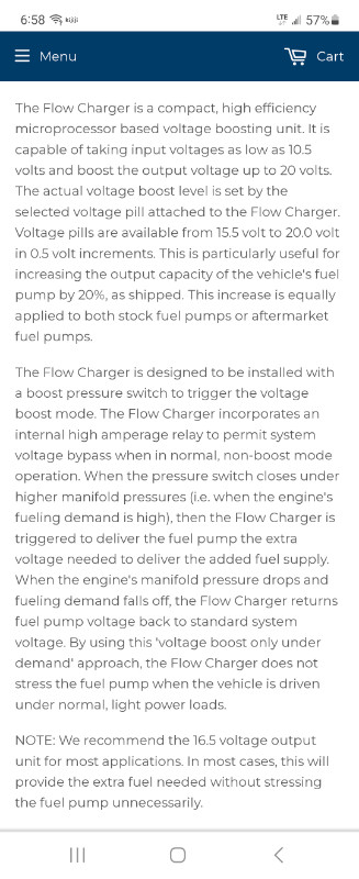 Fuel pump booster flow charger in Other Parts & Accessories in Bathurst - Image 2