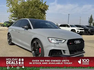 KBB.com 10 Most Awarded Brands. This Audi RS 3 Sedan boasts a Intercooled Turbo Premium Unleaded I-5...