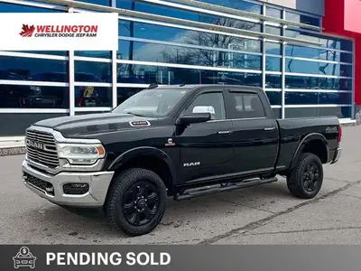 Odometer is 64020 kilometers below market average! Diamond Black Crystal Pearlcoat 2019 Ram 2500 Lar...