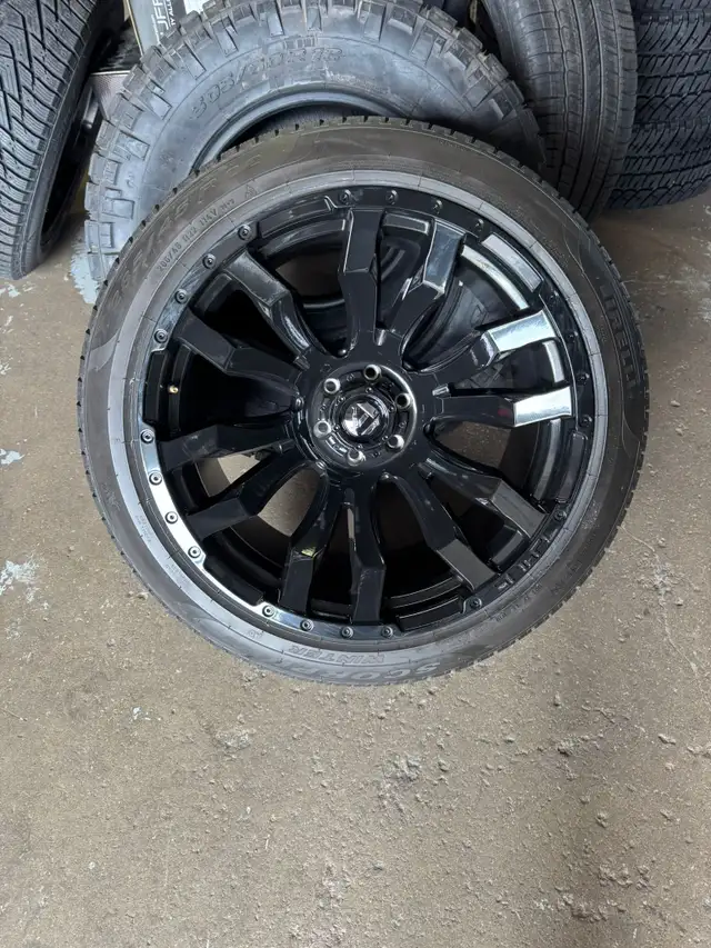 Four New 22″ 6x139.7 Fuel Rims w/ 285/45R22 Pirelli Winter in Tires & Rims in Oakville / Halton Region - Image 8