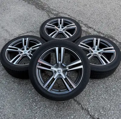 20" Volvo XC60 Original (2023) Bi-Color Grey Rims with TPMS and Continental Cross Contact LX Sport *...