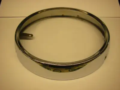 Headlight rim 33101-216-000 used on certain honda bikes 1964 thru 1967 ish such as CB 125 /CB 93 / C...