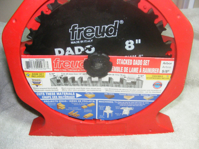 Freud Stackable Dado Blade Set 8" in Other in Kitchener / Waterloo