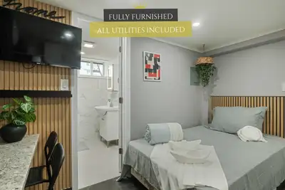 C3 AP3 - Cozy Fully Furnished Studio Apartment at basement with Twin-Size Bed All Utilities Included...