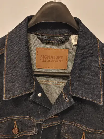 Levi's Men's M/L Denim/Jean Trucker Jacket Dark Indigo Brand NEW, View more