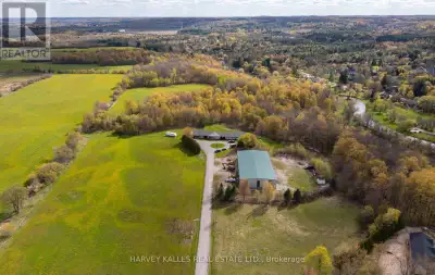 Over 44 acres of rolling Caledon countryside in Terra Cotta with a winding trail down to the beautif...