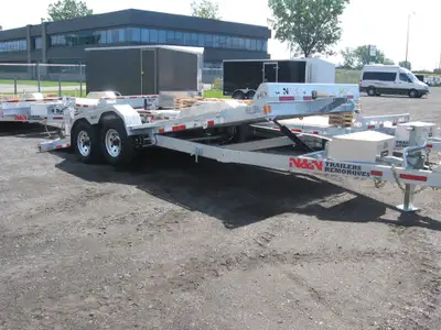 Remorques TRG Remorque Tilt HD 2 essieux 7000 lbs chacune ou 2 essieux 5200 lbs chacune (sans balanc...