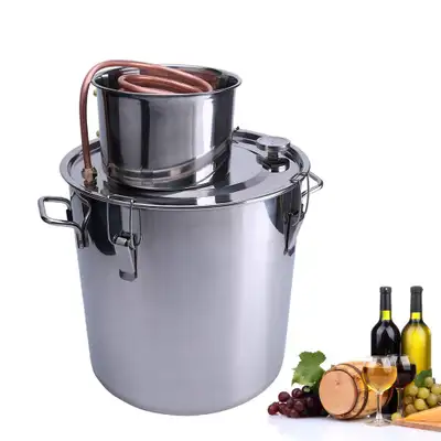 NEW 8 GALLON 2 POT DISTILLER ALCOHOL STAINLESS STEEL SD8GAL, View more