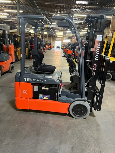 Toyota Electric Forklift 8FBE18U Low hours with safety and warranty You can own this truck for as lo...