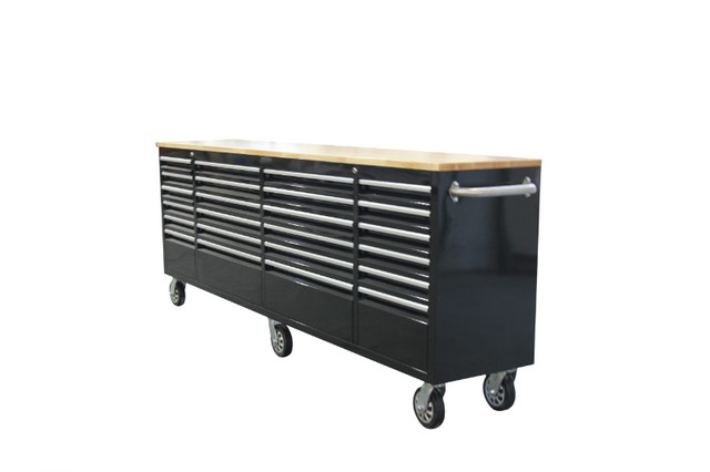 NEW 8 FT BLACK TOOL BENCH 24 DRAWER 24D96B in Tool Storage & Benches in Edmonton - Image 3