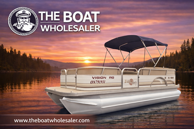 GREAT DEAL – 2007 SUNPARTY 18’ PONTOON – 25HP 4-STROKE – BIG 25” LOGS UTILITY • FISHING • KID FRIEND...