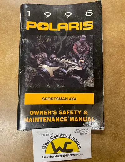 O. POLARIS 95 SPORTSMAN 4X4 OWNERS MANUAL 9912966 A1, View more