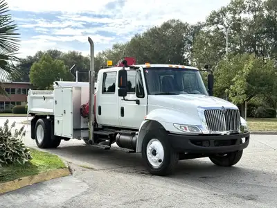 2008 International Durastar 4300 Amco Veba Crane Inside Dump Measurements 8 Foot 1in. Long 7 Foot 7i...