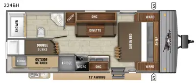 Please Call Us At 613.851.7326 with any questions? Jayco Jay Flight SLX 8 travel trailer 224BH highl...