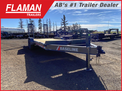 Spring Clearout - $400 Off!! 2025 Diamond C Baseline 20' Low Profile Equipment Trailer Color: Carbon...