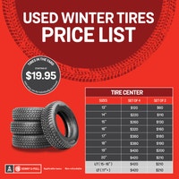 Used WINTER Tires Starting at $19.95 at Kenny U-Pull Oshawa / Durham Region Toronto (GTA) Preview