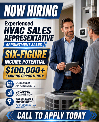 EXPERIENCED HVAC SALES with 6-Figure Income Potential!, View more
