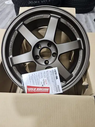 instock! Authentic Te37SL 18x9.5 35 5x114.3 Bronze, @jspec , 416/335/6214 jspec, $4000 1 set only JS...